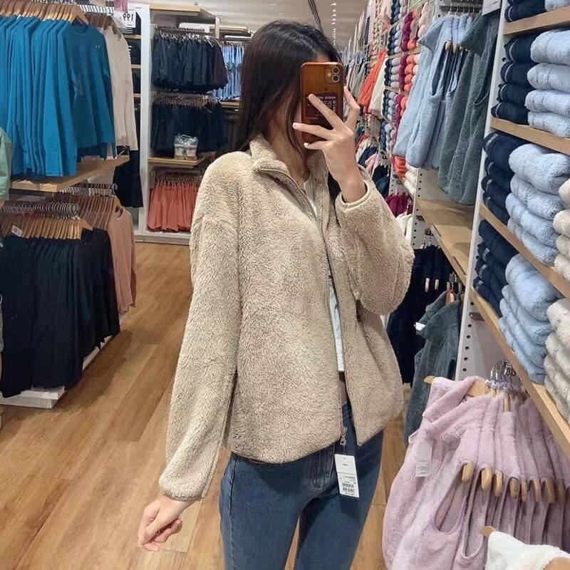 Women Hoodie All-Match Polar Fleece Cute