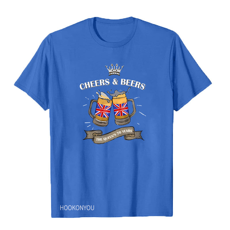 Inspired by Queen's Platinum Jubilee 2022 Elizabeth 70 Years T-shirt Graphic Print Crew Neck Short Sleeve