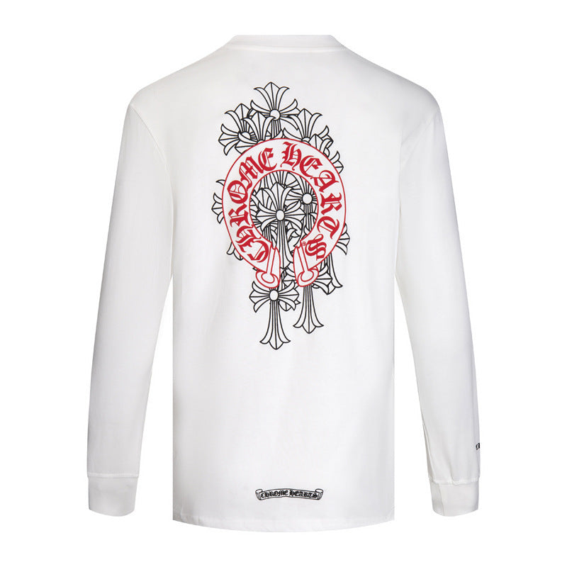 Chh Chrome Heart Long Sleeve Shirt Unisex Fashion Loose Long Sleeve Shirt