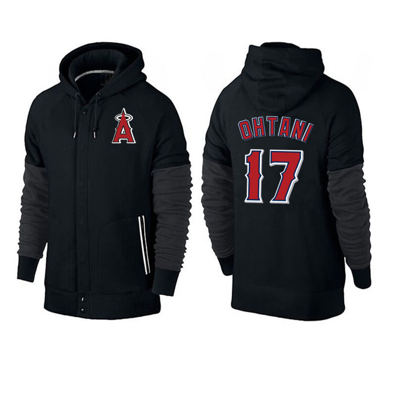 MLB Hoodie baseball jersey hoodie MLB hooded sweater men's cardigan top (Part 2)