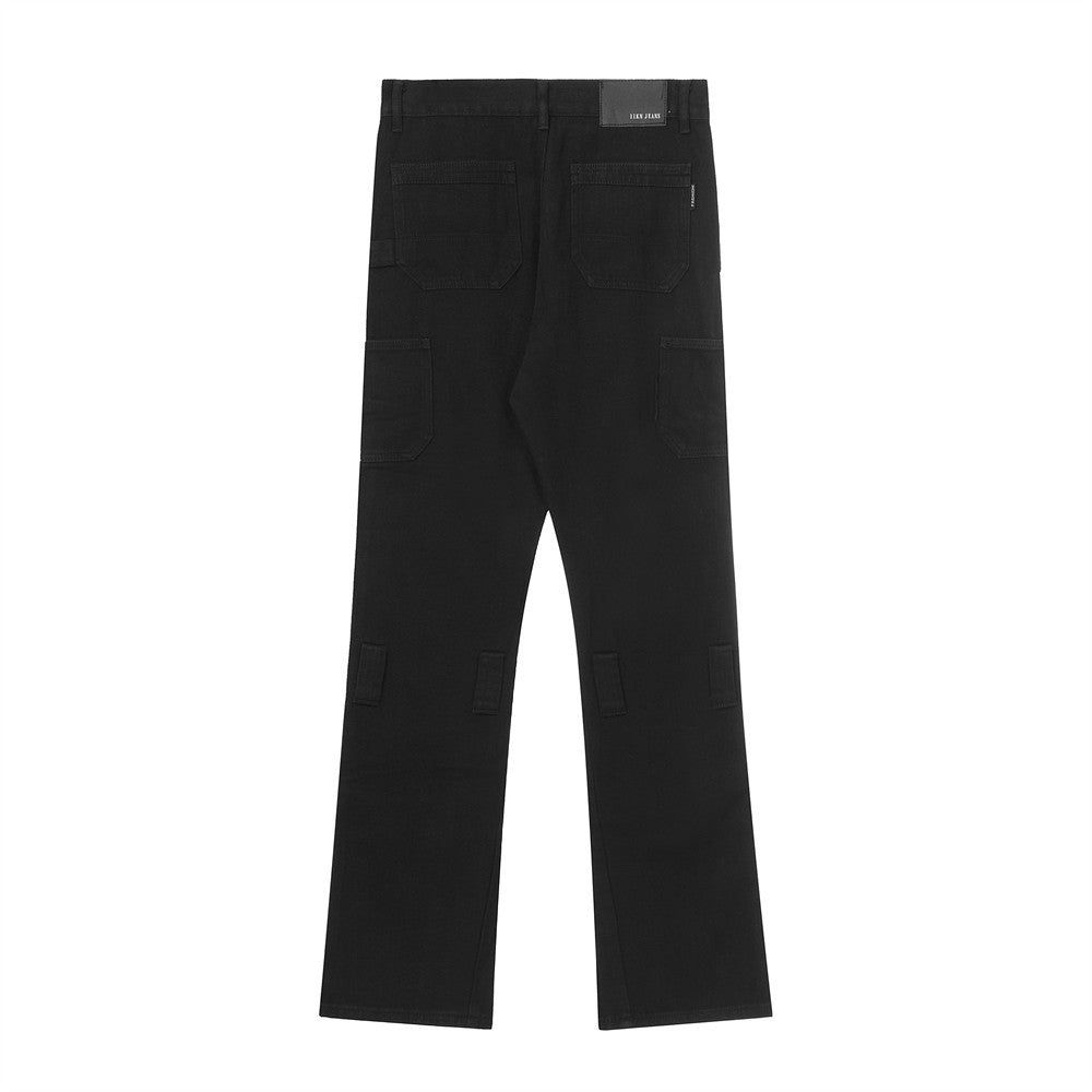 Men Jeans Personal Leisure Multi-Pocket Workwear