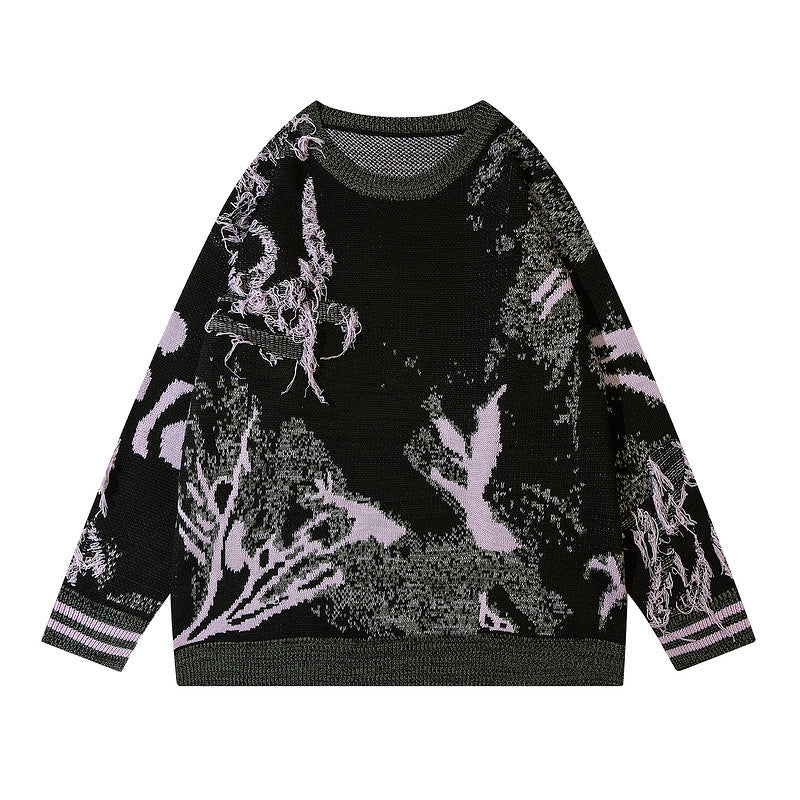 Women Sweater Irregular Sweater Loose Sweater