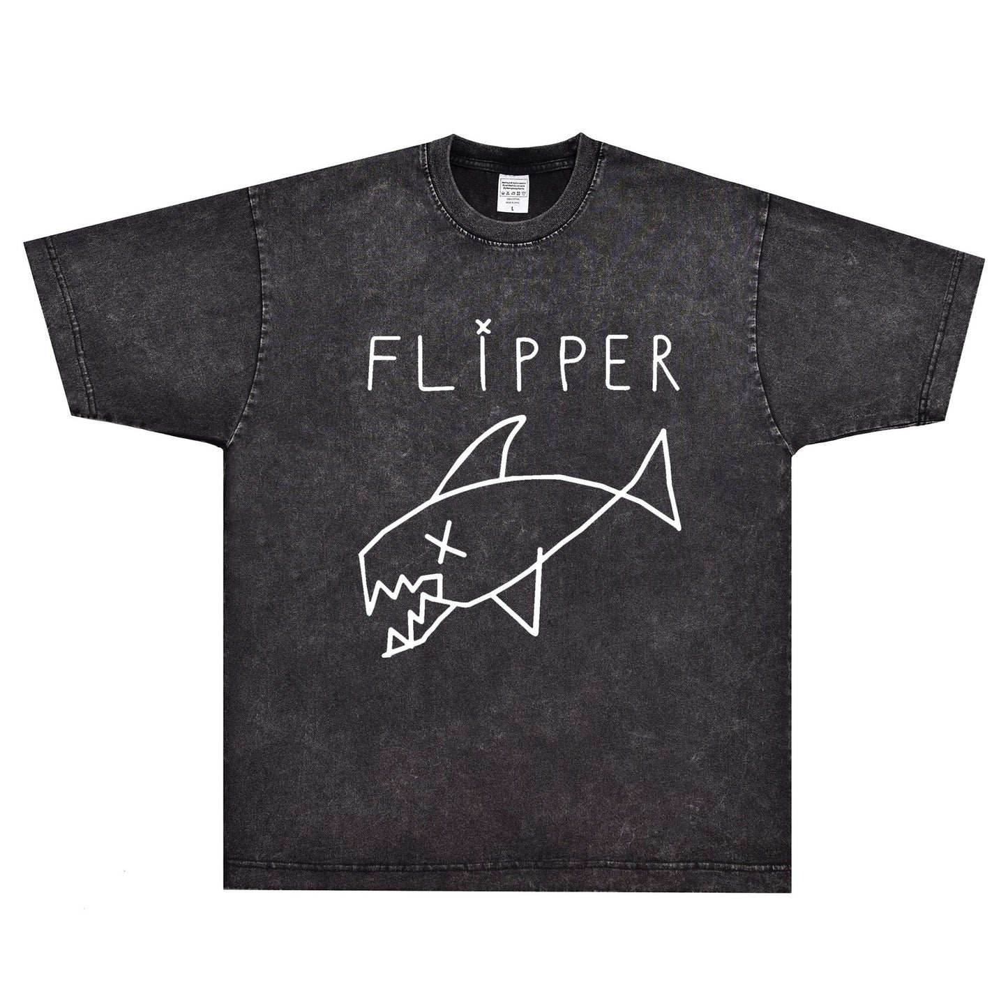 Rock Star T Shirt Kurt Cobain Flipper T-shirt Kurt Curbain Loose Style Street Style Short Sleeve