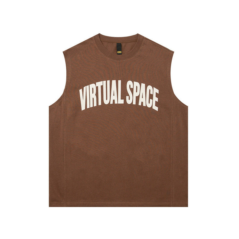 Women Vest Cotton Sports Vest Loose Sleeveless Basketball T-shirt