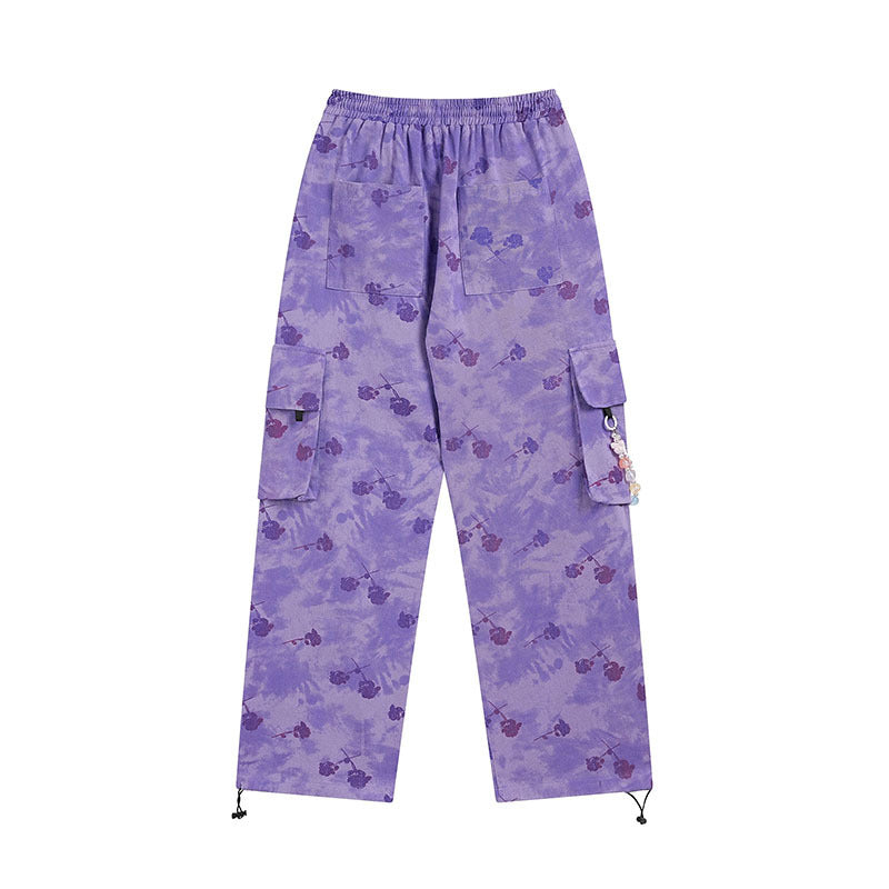 Cargo Pants Tie-Dyed Casual Pants