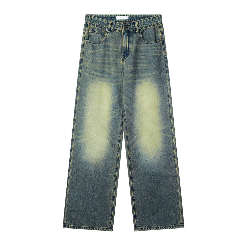 Men Jeans Loose Retro Leisure