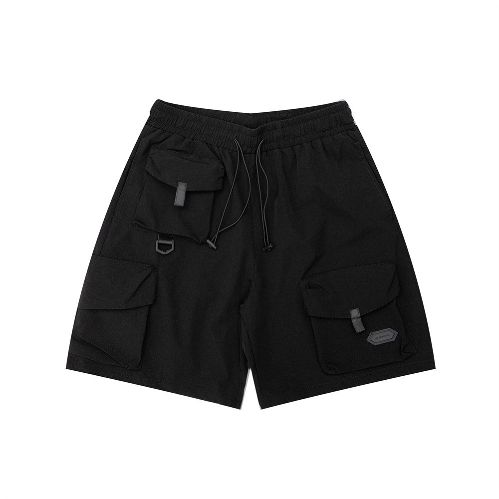 Men Shorts Loose Multi-Pocket Workwear Fifth Pants