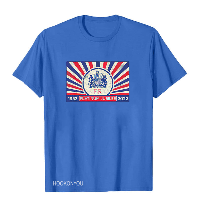 Inspired by Queen's Platinum Jubilee 2022 Elizabeth 70 Years T-shirt Short Sleeve T-shirt