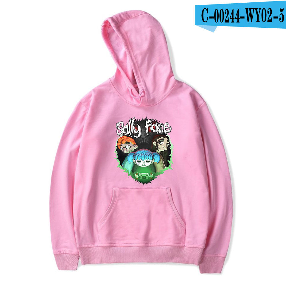 Sally Face Hoodie Game Character Printing Fashion Personality