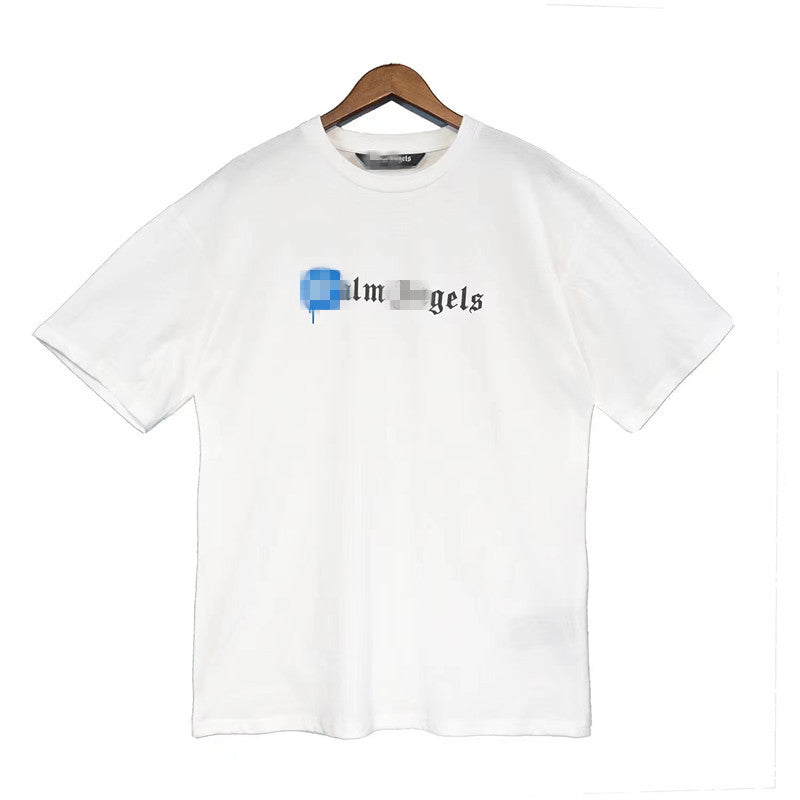 Palm Angle T Shirts Graffiti Printing Loose Half Sleeve