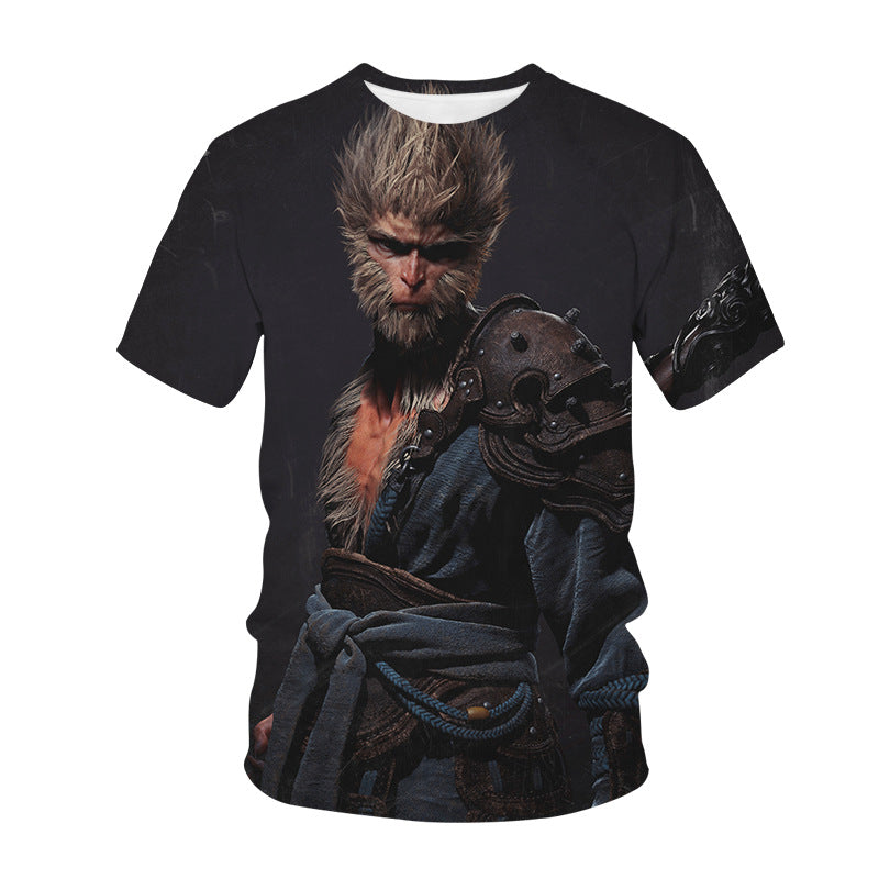Hot Sale Role Playing Games Black Myth Wukong 3d Print T-shirt