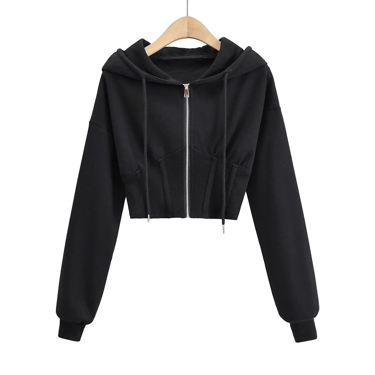 Women Hoodie Casual Cardigan Sports Hooded Zipper Sweatshirt