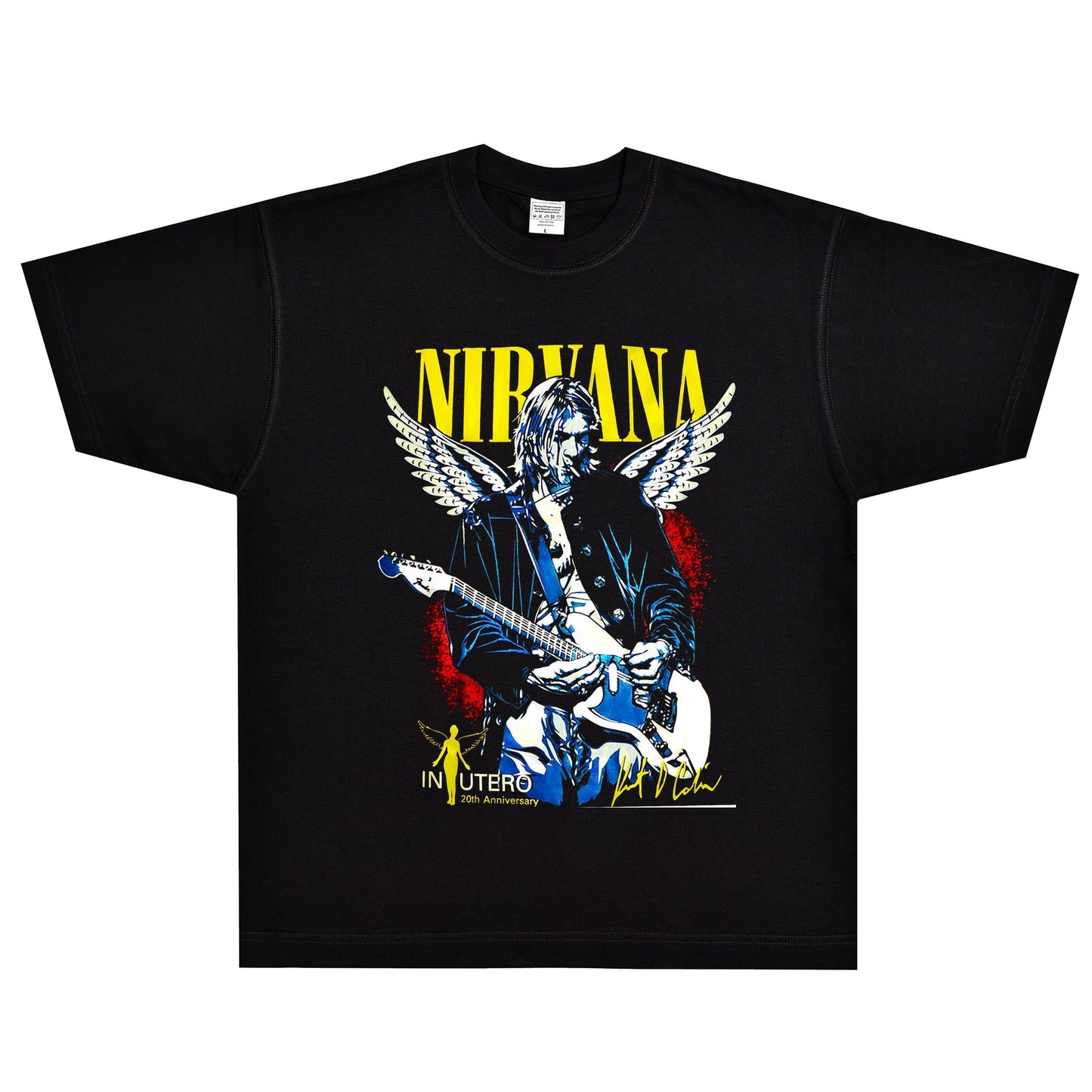 Rock Star T Shirt Kurt Cobain Nirvana Band Rock American Style Loose Vintage Short Sleeve