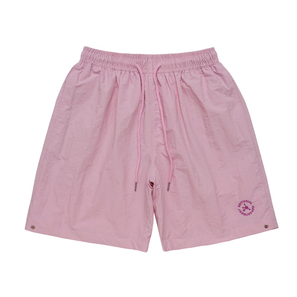 Men Shorts Sports Men Summer Thin Quick-Drying Double-Layer Mesh Lining