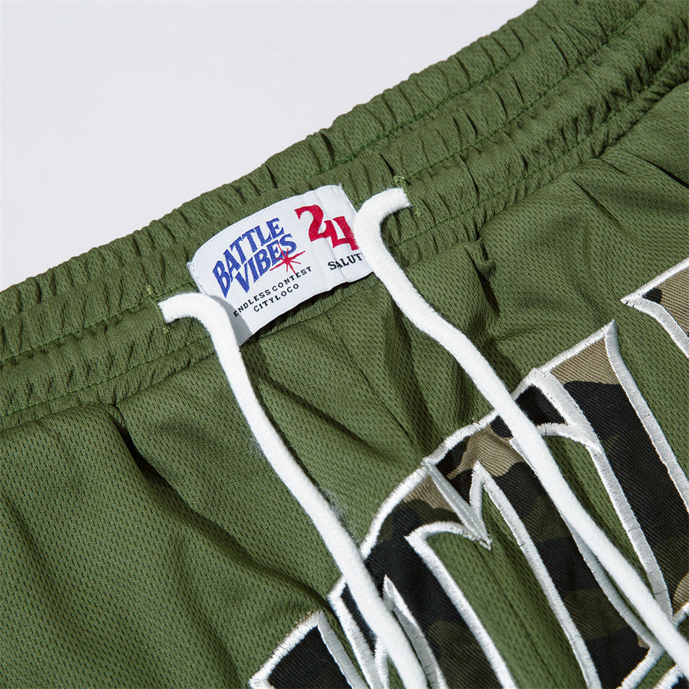 Men Shorts Casual Sports Shorts Embroidery