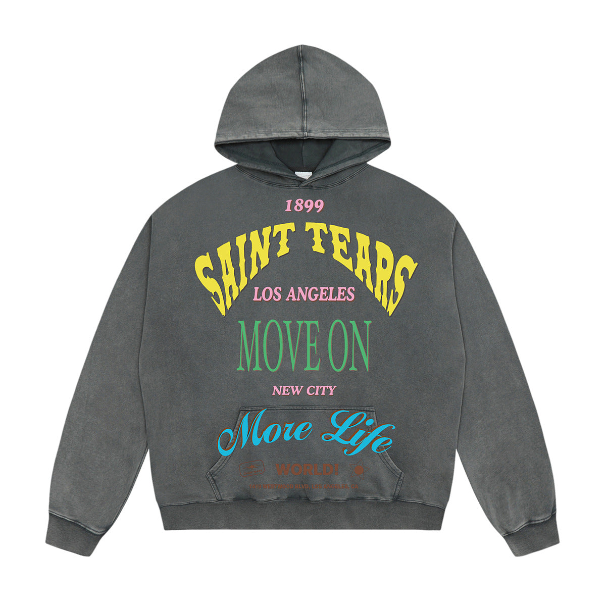 Unisex Hoodies Saint Michael Old Loose Hoodie