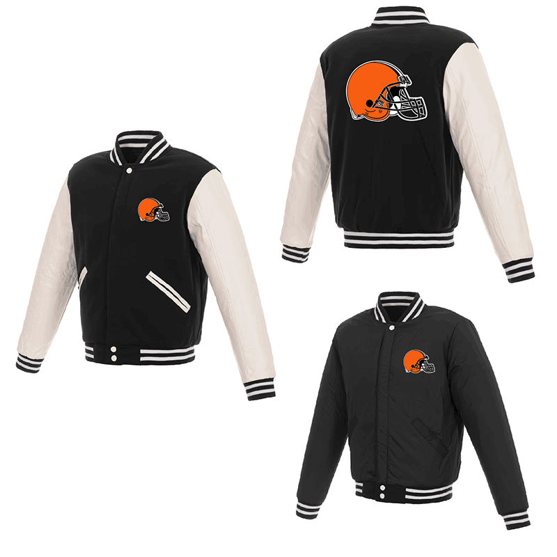 MLB Hoodie Men's Jacket Double-sided Baseball Uniform