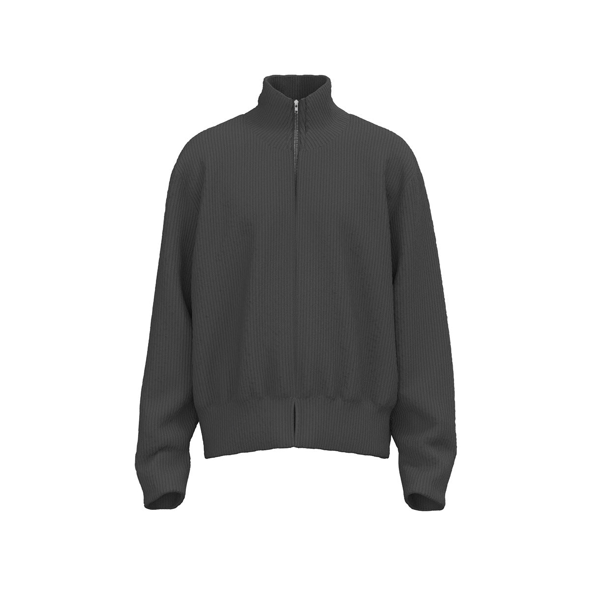 Unisex Sweater Turtleneck Zip Cardigan Sweater