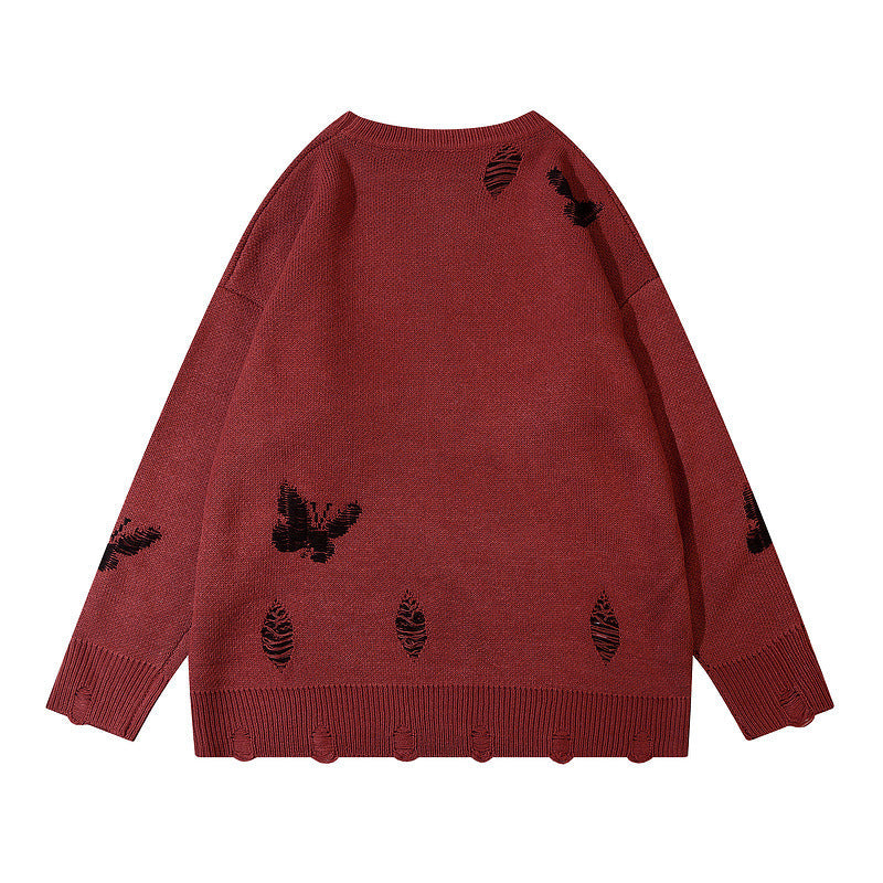 Women Sweater Oversize Butterfly Knitted Sweater