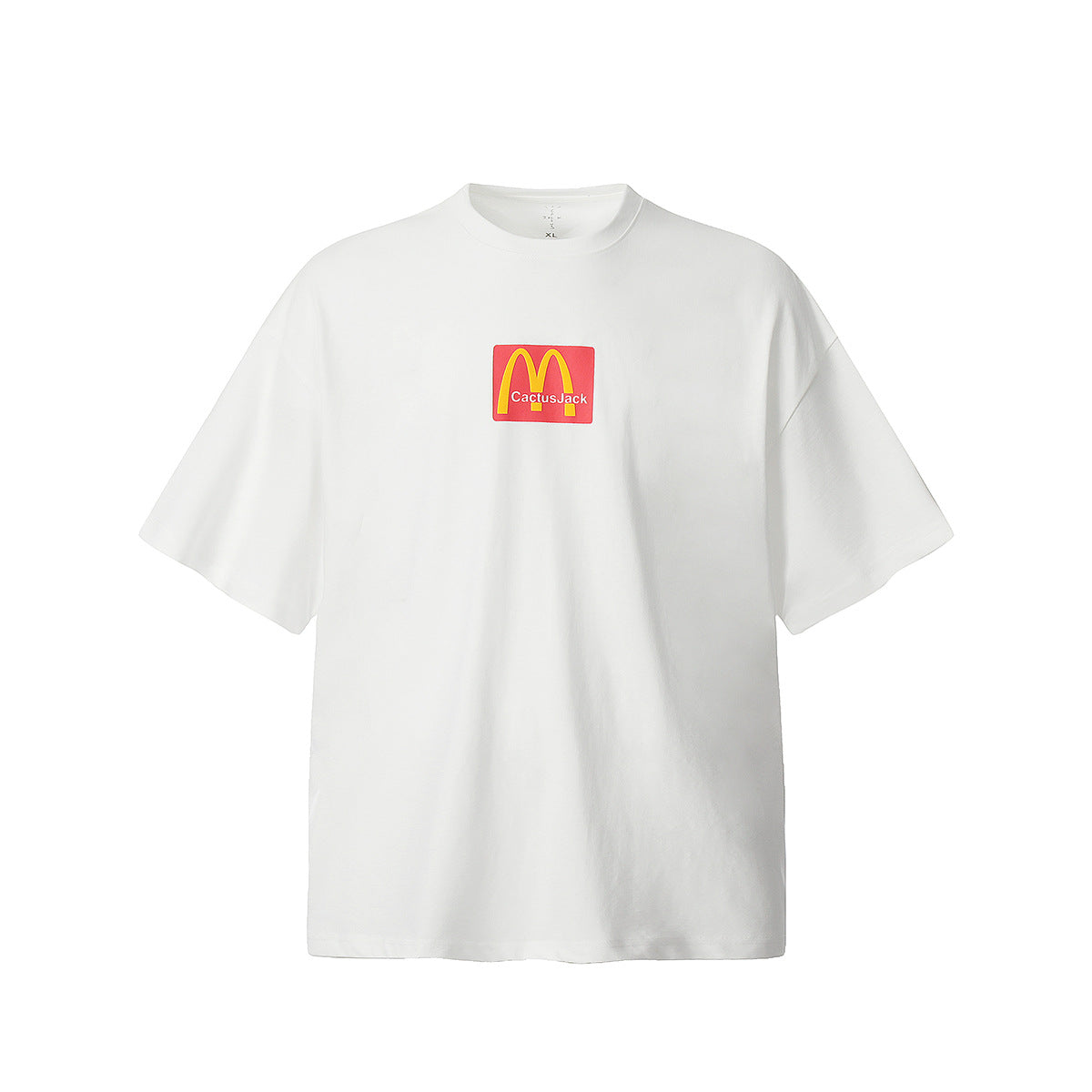 Unisex T-Shirts TRAVIS SCOTT Loose McDonald Buy M Letter Short Sleeves