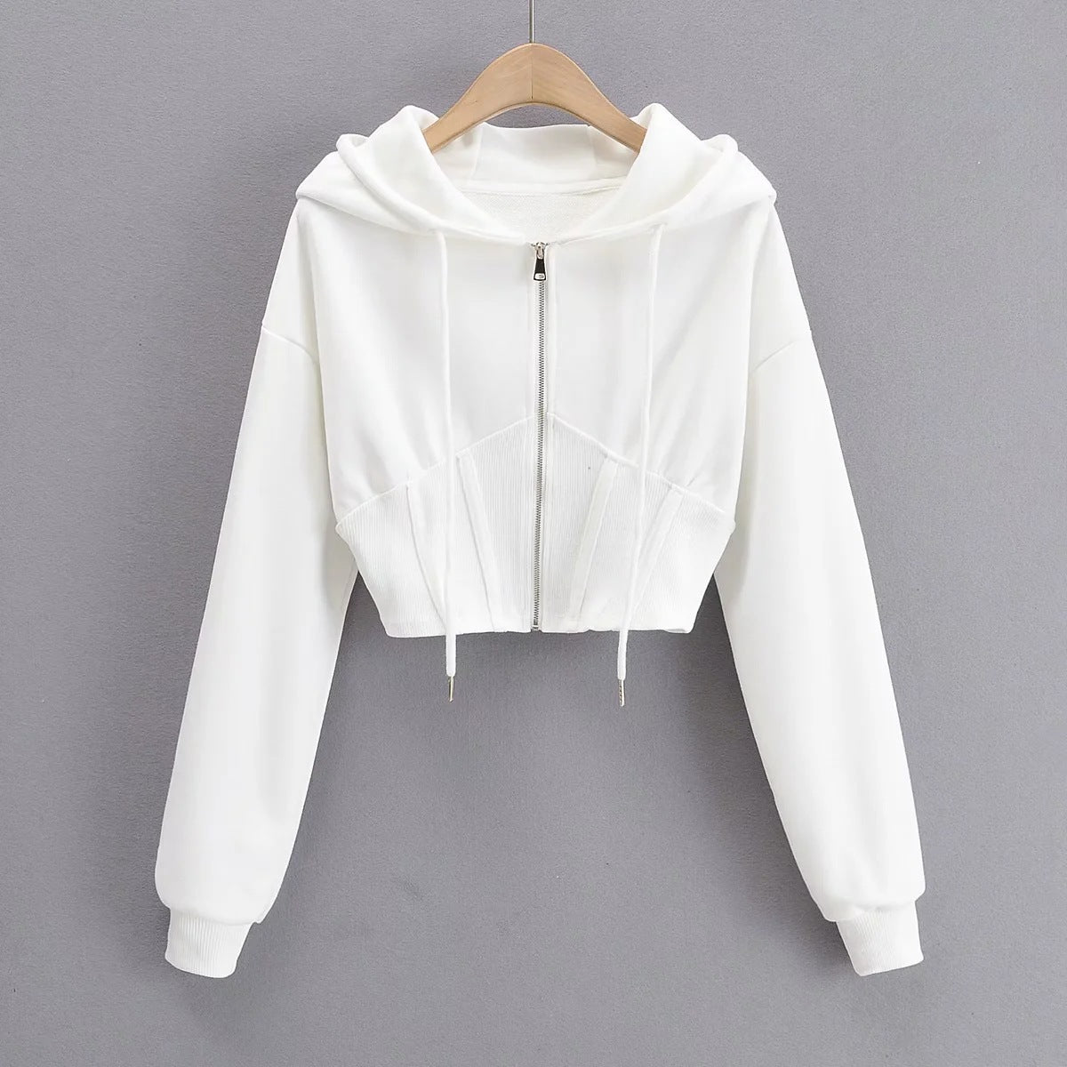 Women Hoodie Casual Cardigan Sports Hooded Zipper Sweatshirt