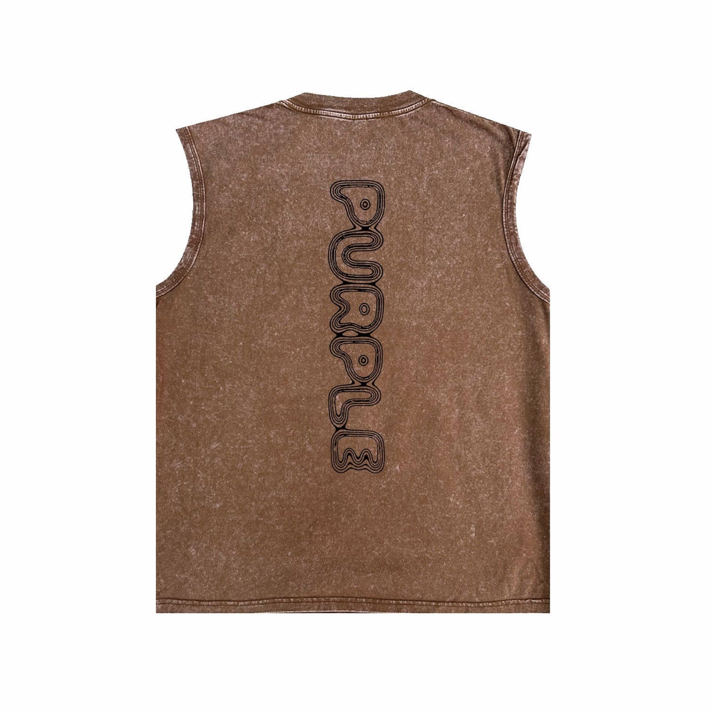 Purple Brand Distressed Tank T Shirts Distressed Sleeveless T-shirt Vest