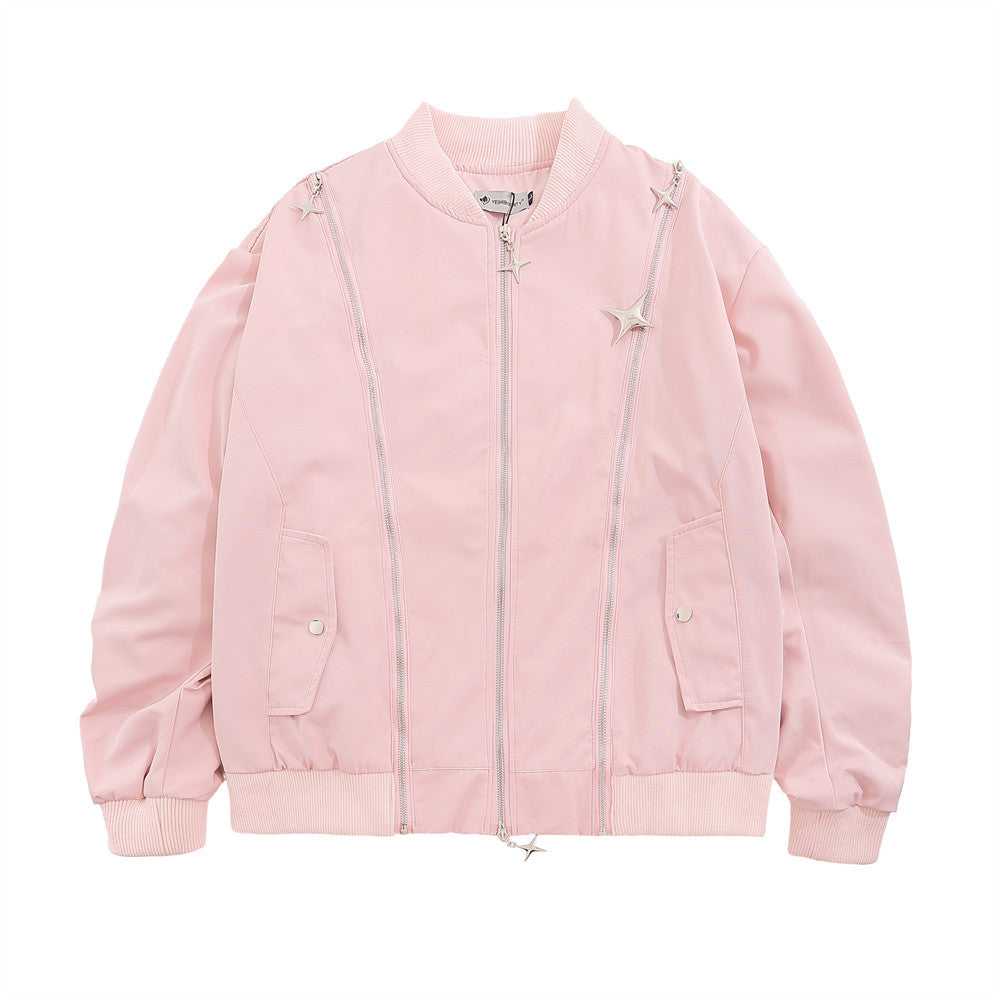 Men Jacket Coat Jacket Men's Autumn and Winter Loose Boxer Brooch Coat
