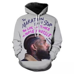 Nipsey Hussle Hoodie 3D Printing plus Size Sweater