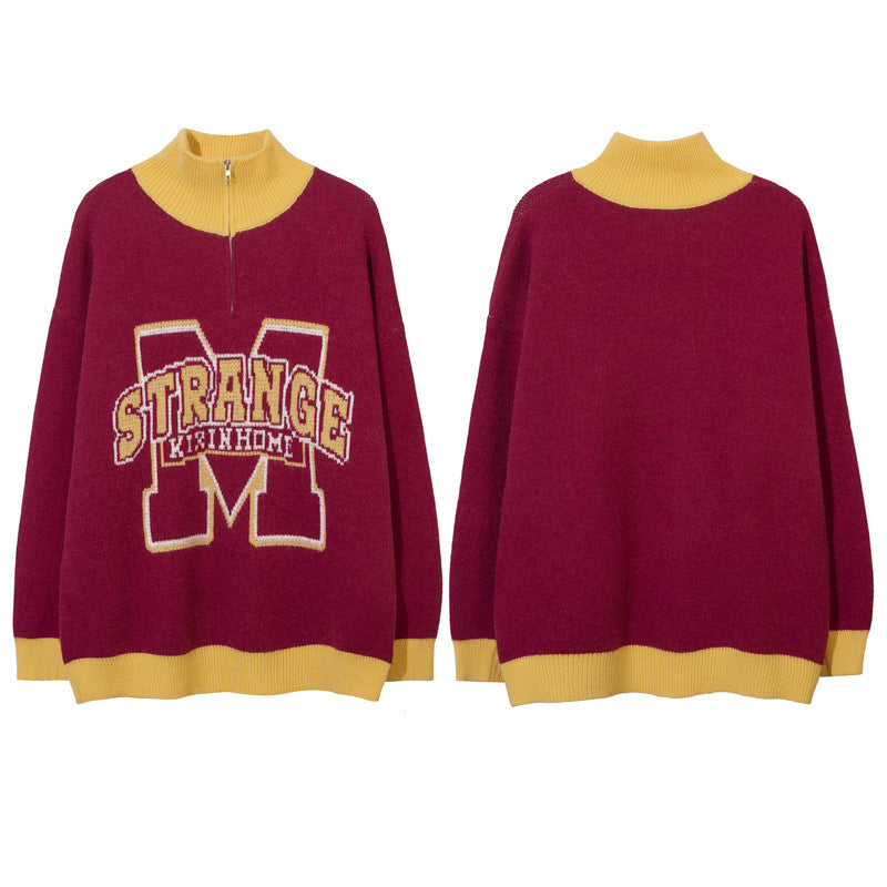 Women Sweater Vintage Sweater College Style Sweater