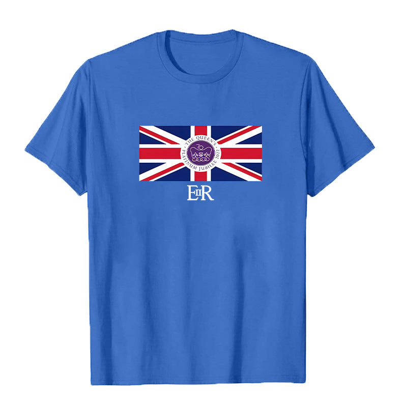 Inspired by Queen's Platinum Jubilee 2022 Elizabeth 70 Years T-shirt Printed Crew Neck