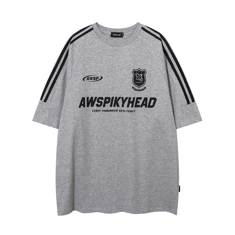 Men T-Shirt Sports Jersey round Neck Short Sleeve T-shirt