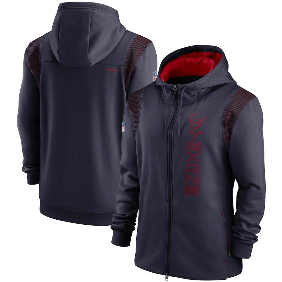 NFL Hoodie NFL Football Jacket Men's Cardigan Zip Hoodie