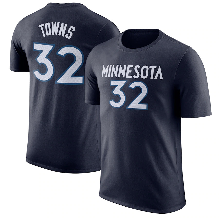 NBA T-Shirts NBA Jersey T-Shirt Timberwolves Anthony Basketball Jacket Short Sleeve
