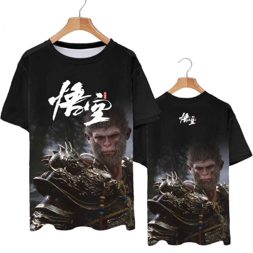 Black Myth: Wukong Games Tee Black Myth Wukong Print T-shirt