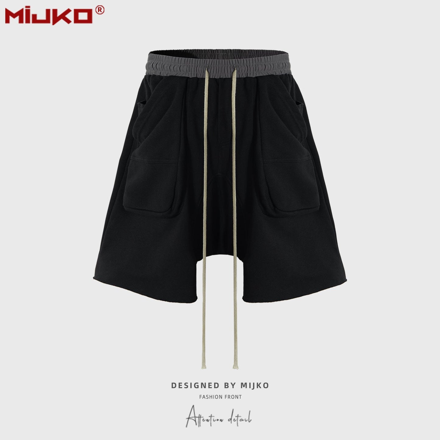 MIJKO Mens Shorts 3D Pocket Unisex Shorts