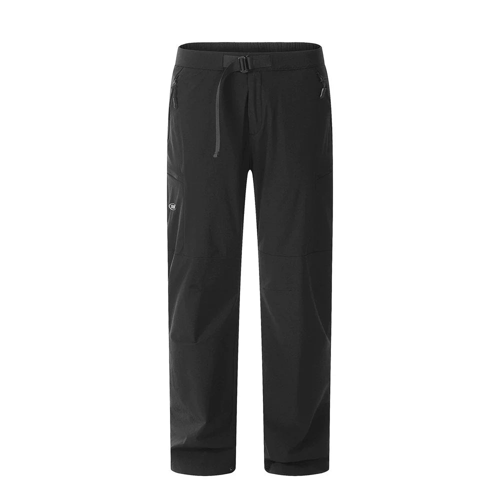 Men Sweatpants Pocket Decoration Straight Casual Pants Wide Leg Pants Sports Trousers