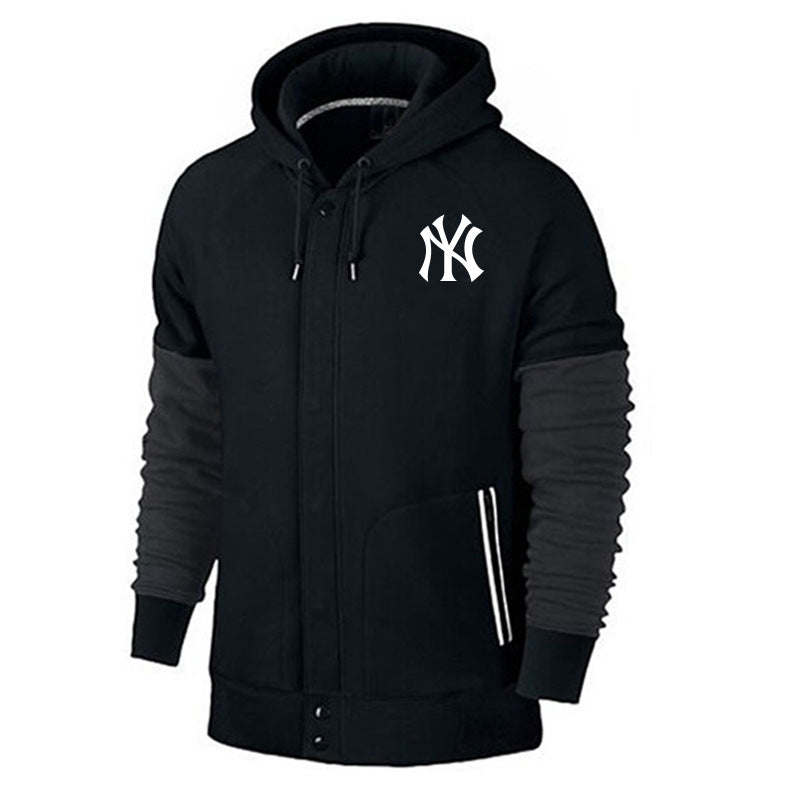MLB Hoodie baseball jersey hoodie MLB hooded sweater men's cardigan top (Part 2)