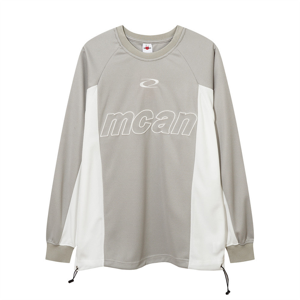 Men Long Sleeve T-shirt Racing Suit Mesh Quick-Drying Sports