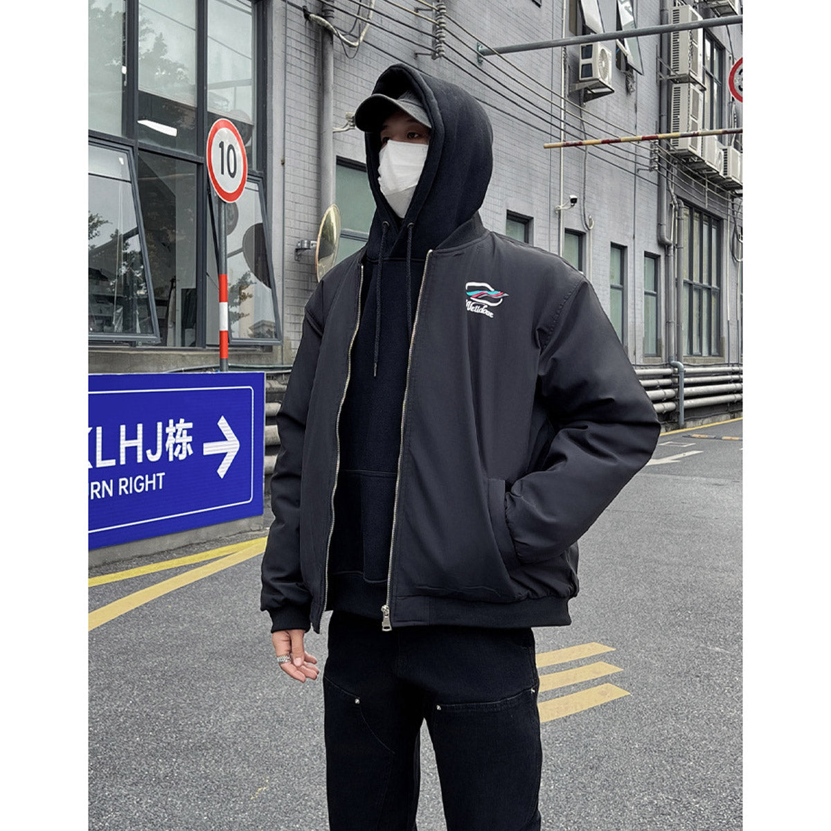 Unisex Baseball Jersey We11done Simple Loose Casual Jacket
