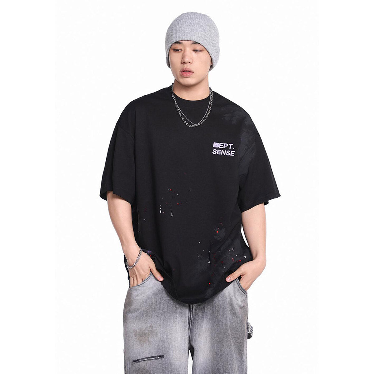 Unisex T-Shirts GALLERY DEPT Casual Loose T-Shirt