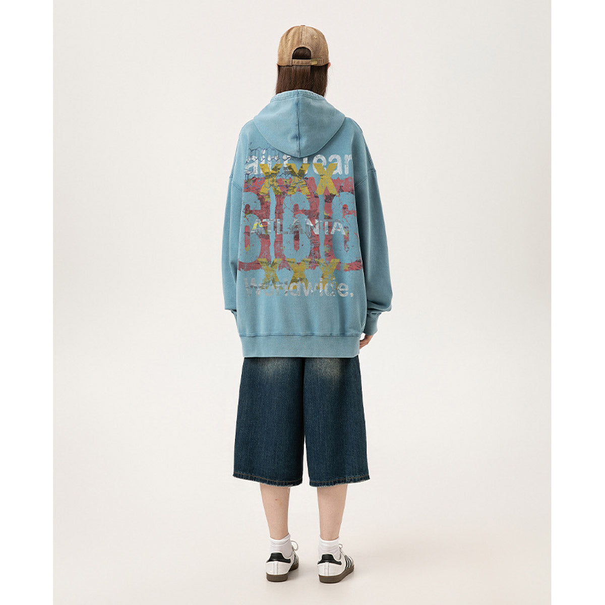 Unisex Hoodies Saint Michael Old Loose Sweater