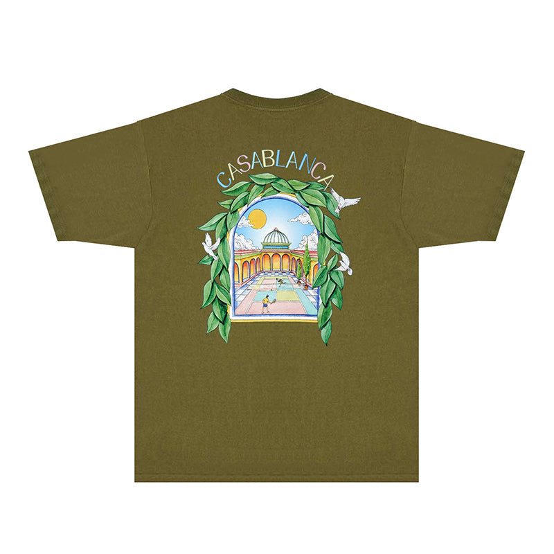 Casablanca T Shirts Fashion Print Street