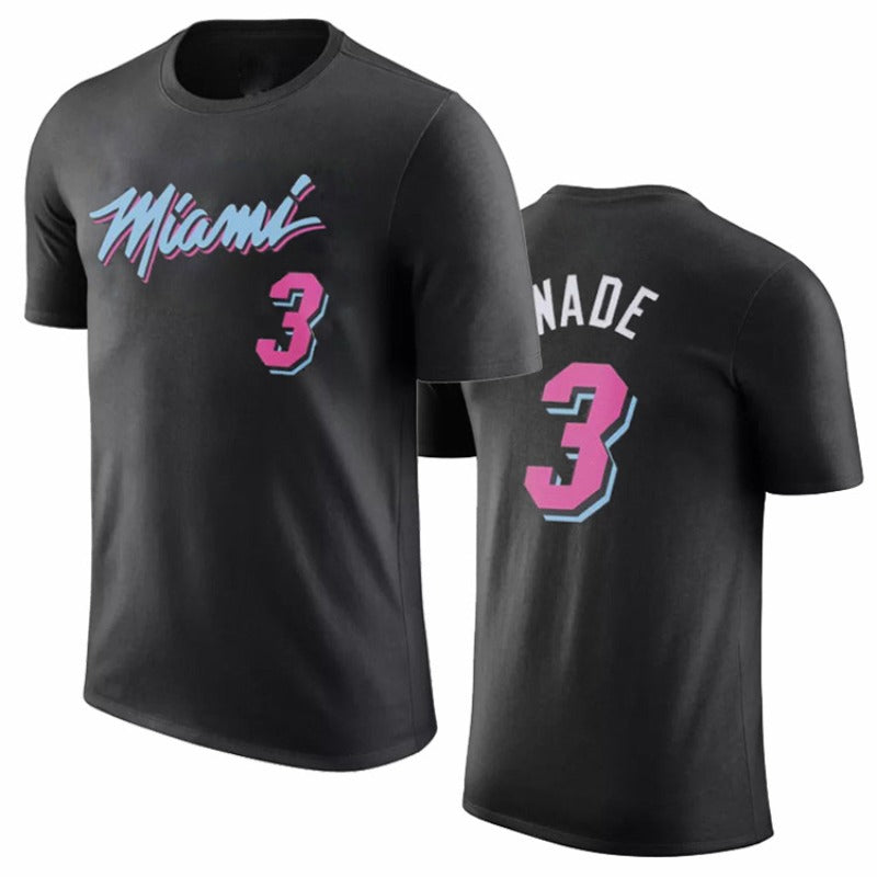 NBA T-Shirts NBA Jersey T-Shirt Heat Wade Butler Basketball Jacket Short Sleeve