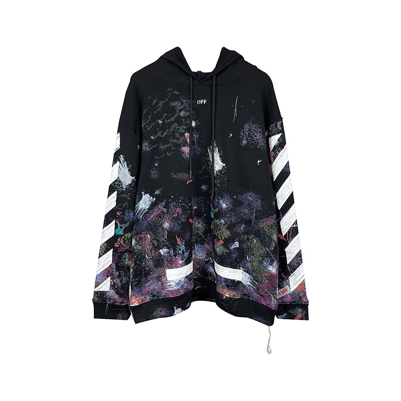 OW Hoodie Evergreen Fireworks Splash Long Sleeves