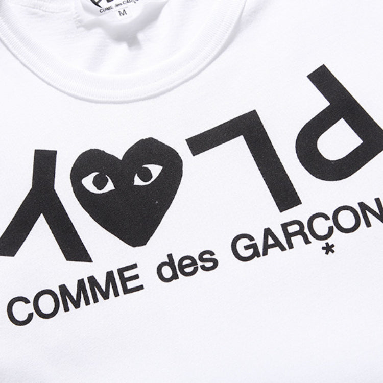 CDG Be Kind T Shirt T-shirt Peach Heart Unisex Wear Cotton round Neck Short Sleeve