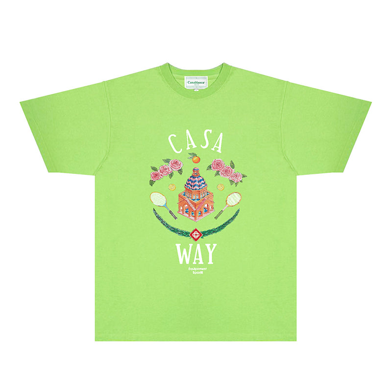 Casablanca T Shirts Fashion Print Street