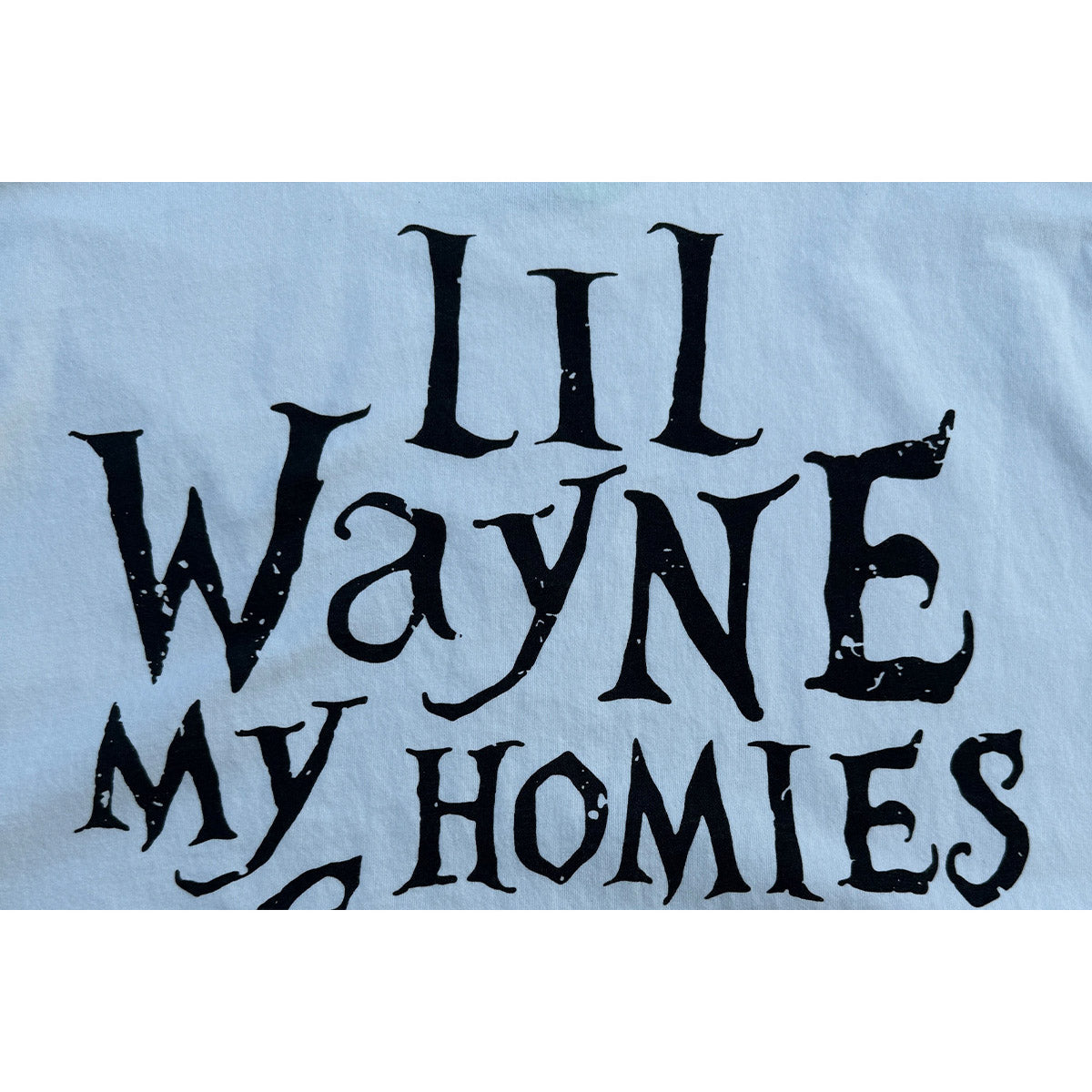 Unisex T-Shirts Vintage Lil Wayne Portrait Print, Hip Hop Loose Tee