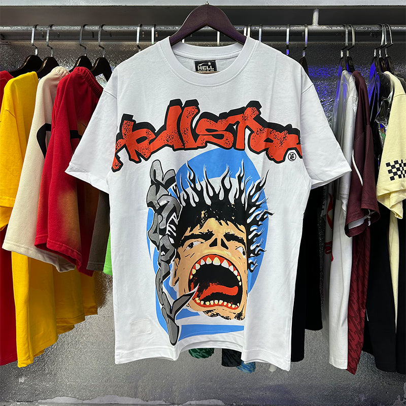 Hellstar T Shirts Retro abstract print