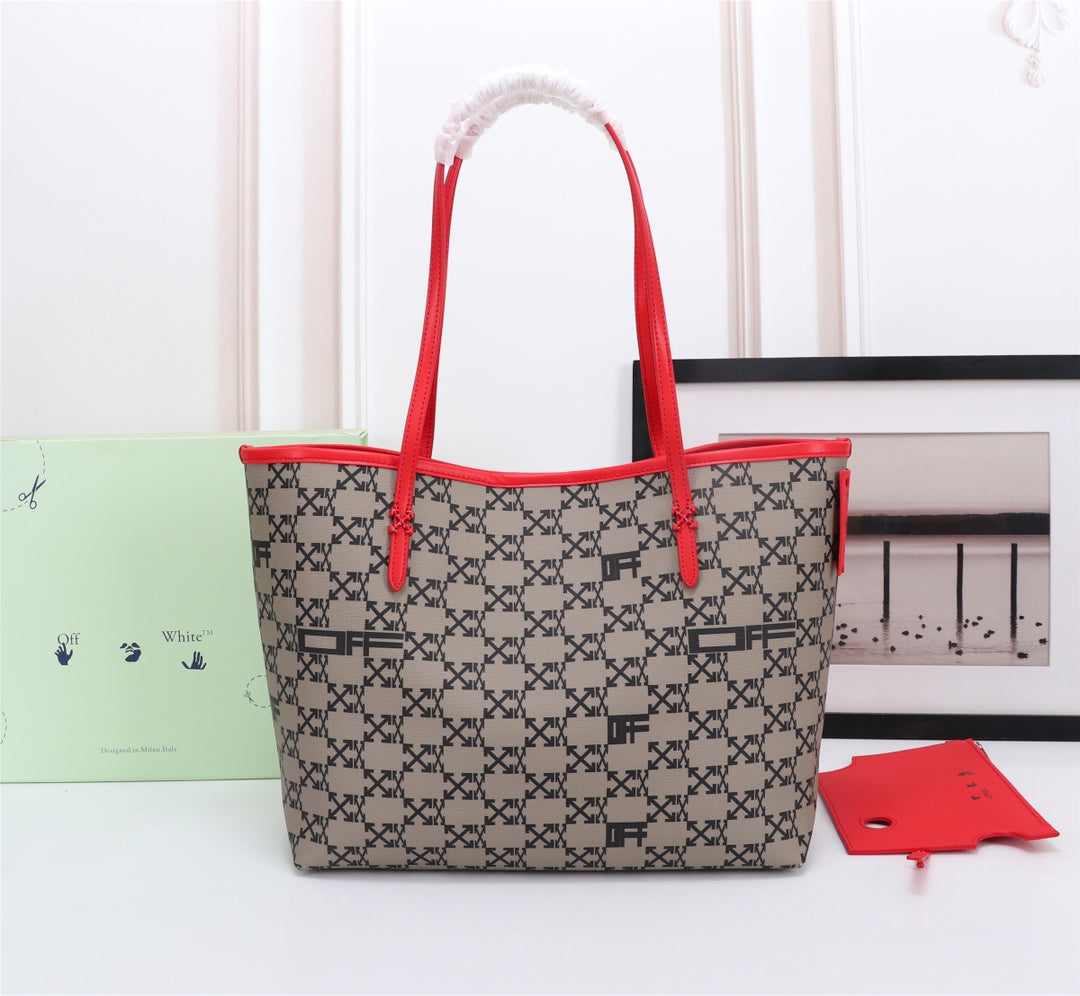 Off White Bag Casual Outdoor Convenient Tote Bag