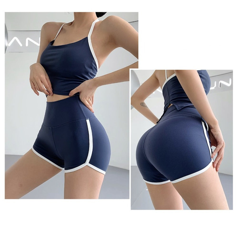 Women Yoga Sports Shorts Quick-Drying Stitching Sports Shorts Women's Casual Yoga Shorts